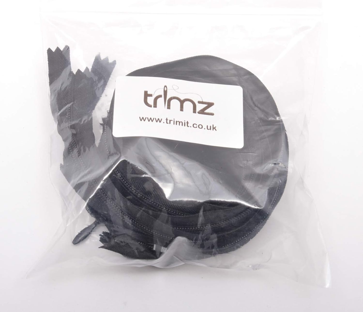 Trimz Adjustable Invisible Zip, Black, 60cm