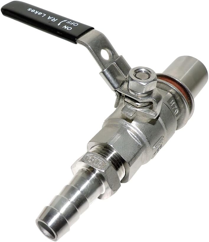1/2" Stainless Steel Brewing Ball Valve Bulkhead Kit