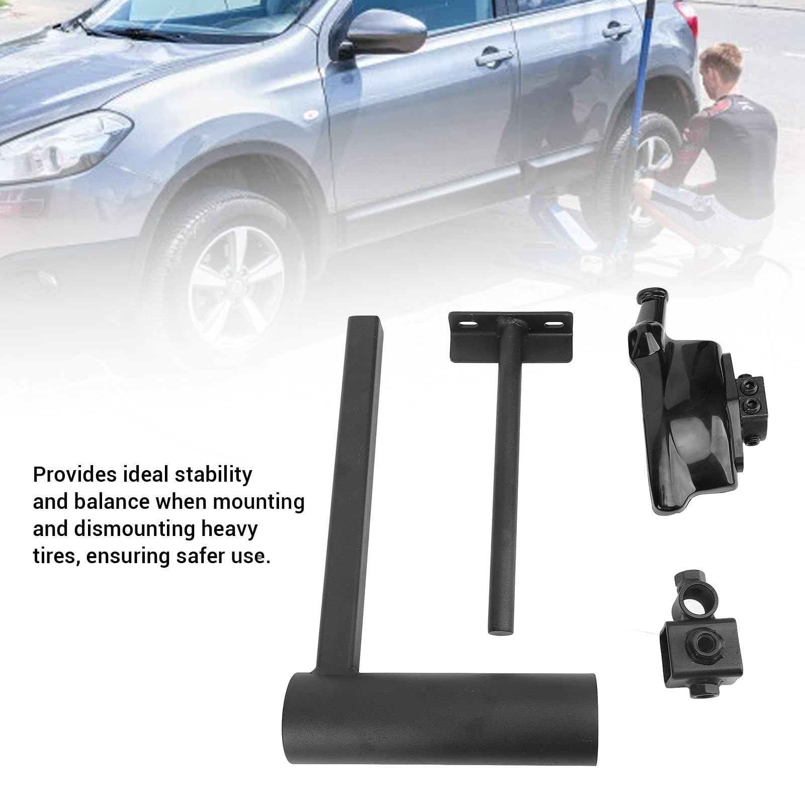 Kit manuale per cambio pneumatici, attrezzo manuale in acciaio con design a testa di anatra, kit di modifica saldato adatto alla maggior parte dei pneumatici delle automobili,