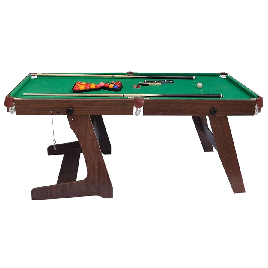 HLC 6FT Folding Snooker Table Pool Table Set Steady Space