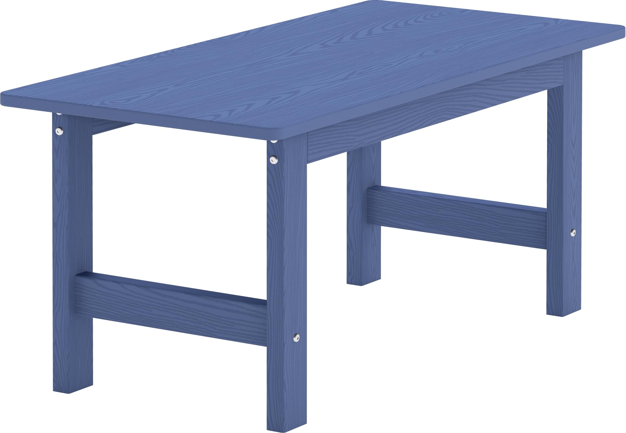 Patio Coffee Table HDPE Outdoor Coffee Table Rectangle Waterproof Rust-Resistant Weather Resistance Navy