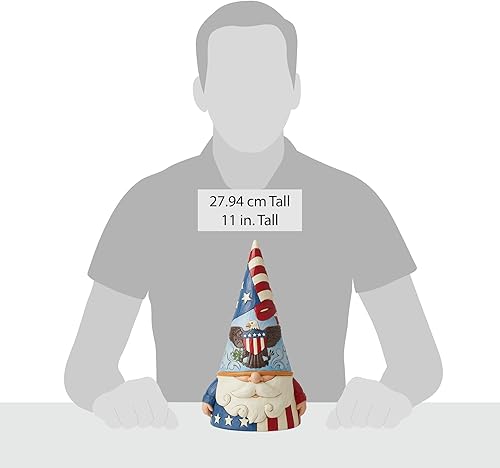 Miniatura 5 de Enesco Jim Shore Heartwood Creek Four Seasons - Figura patriótica de gnomo de 11 pulgadas