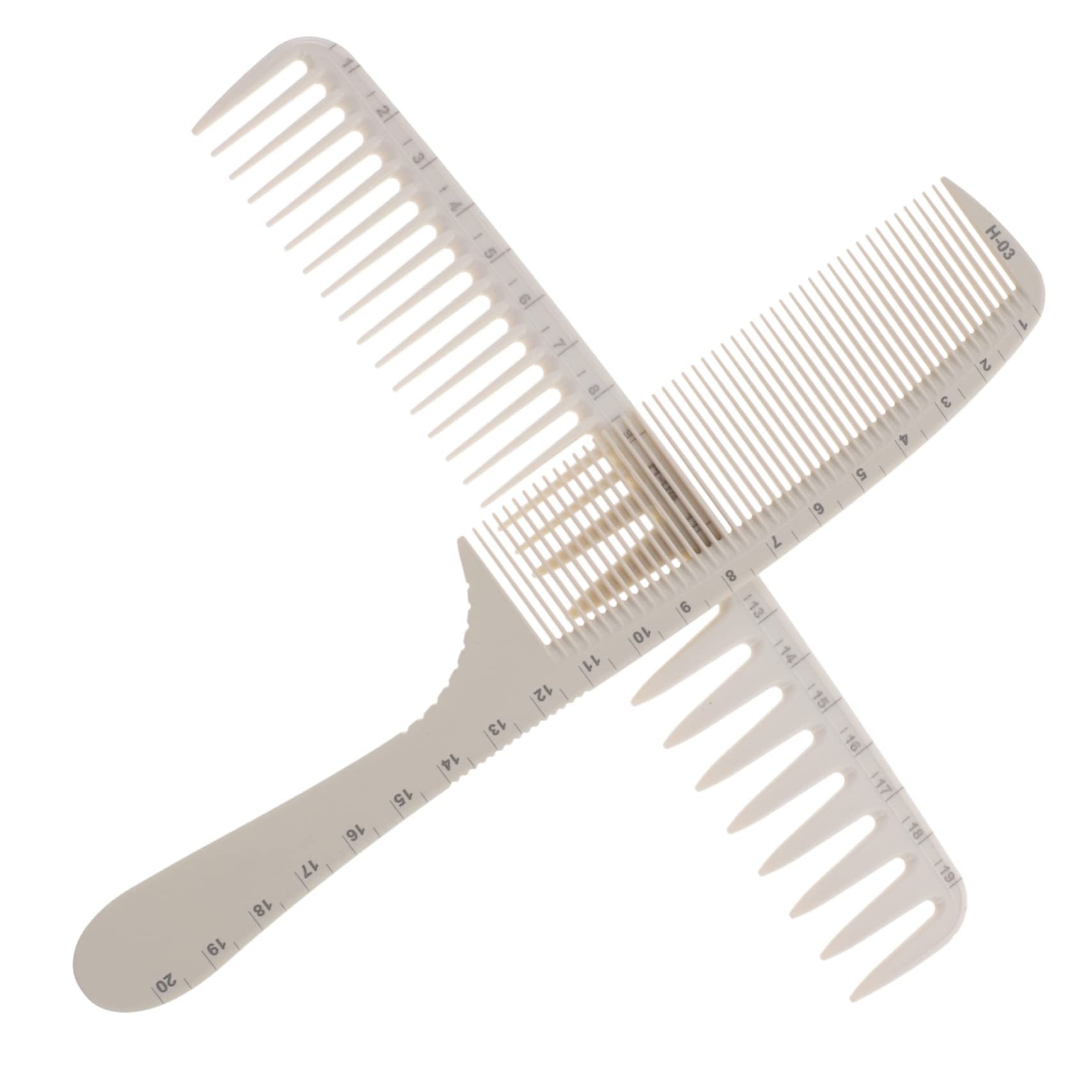 FOMIYES 10piezas Peines De Corte Con Escala Para Pelo Peines De Peluquería Antiestáticos Herramientas De Estilo Para Cortar y Peinar El Cabello Casa o Salón
