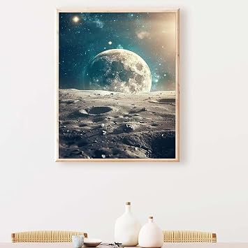 Flower Diamond Painting Blue Diamond Painting Kits for Adults, 5D DIY Full Round Drill Gem Art for Beginner Mosaic Kits for Adults Rhinestone Crystal Art for Home Wall Decor, Gift 16x20inch PJY9 1-C