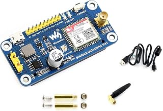 Waveshare GSM/GPRS/Bluetooth 3.0 HAT for Raspberry Pi 2B/3B/3B+/Zero/Zero W Based on SIM800C Support SMS Data Transfer ect