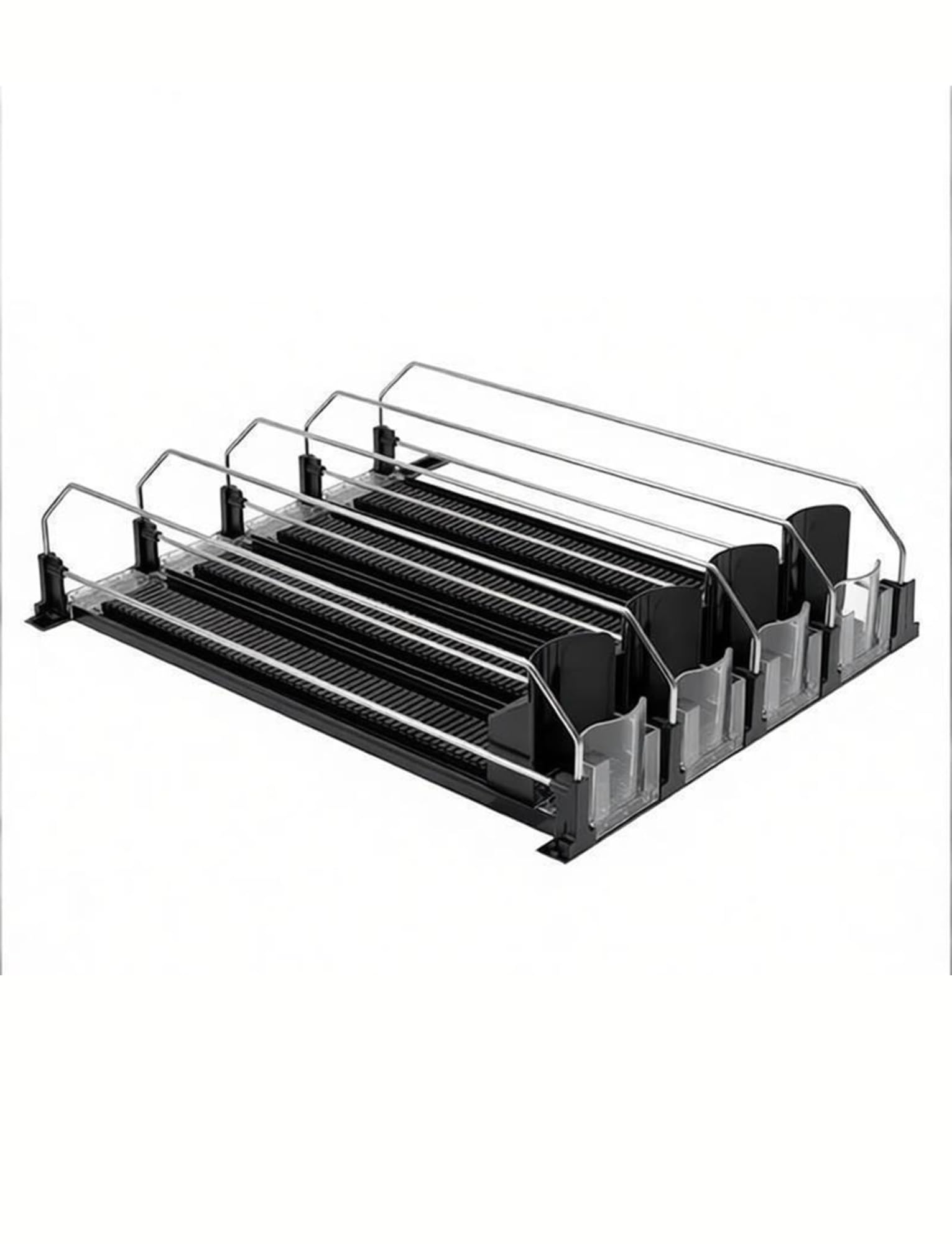Generisch Automatischer Dosenspender für Kühlschrank,-Getränkedosen-Organizer, automatische Vorwärtszufuhr, kugelgelagertes Design(34 x 31 cm)