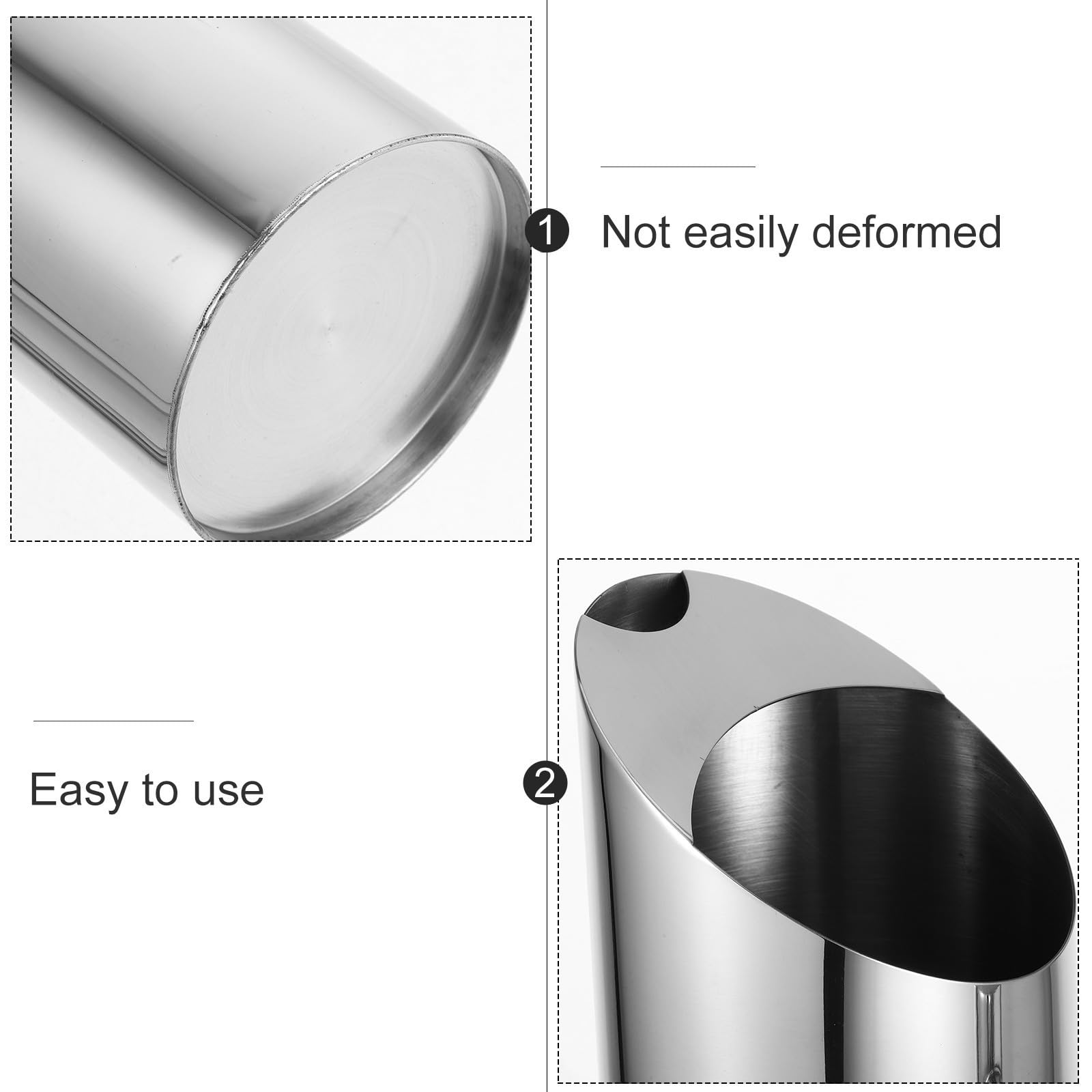 Jarra Capacidad de 2.0 L de Acero Inoxidable para Bebidas Frías Cuerpo Recto y Diseño Plata Adecuado para Reuniones Familiares y Uso Hogar