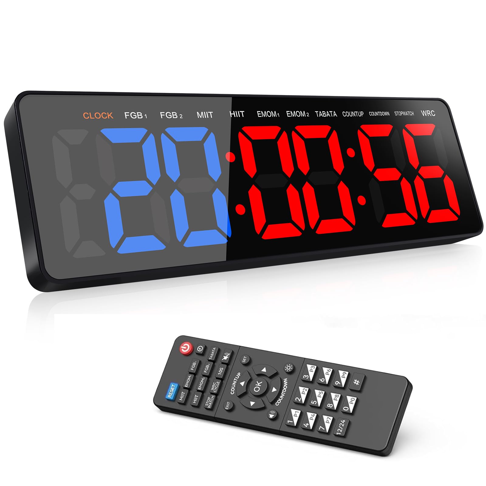 Amazon.co.jp: スポーツタイマー 大型 インターバルタイマー リモコン