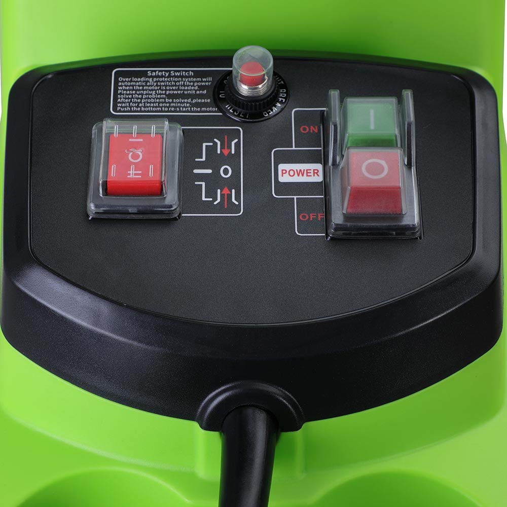 BAKAJI Biotrituratore Elettrico Tritafoglie Potenza 2800W Trituratore Foglie Rami e Compostaggio con Sacco di Raccolta 60Lt