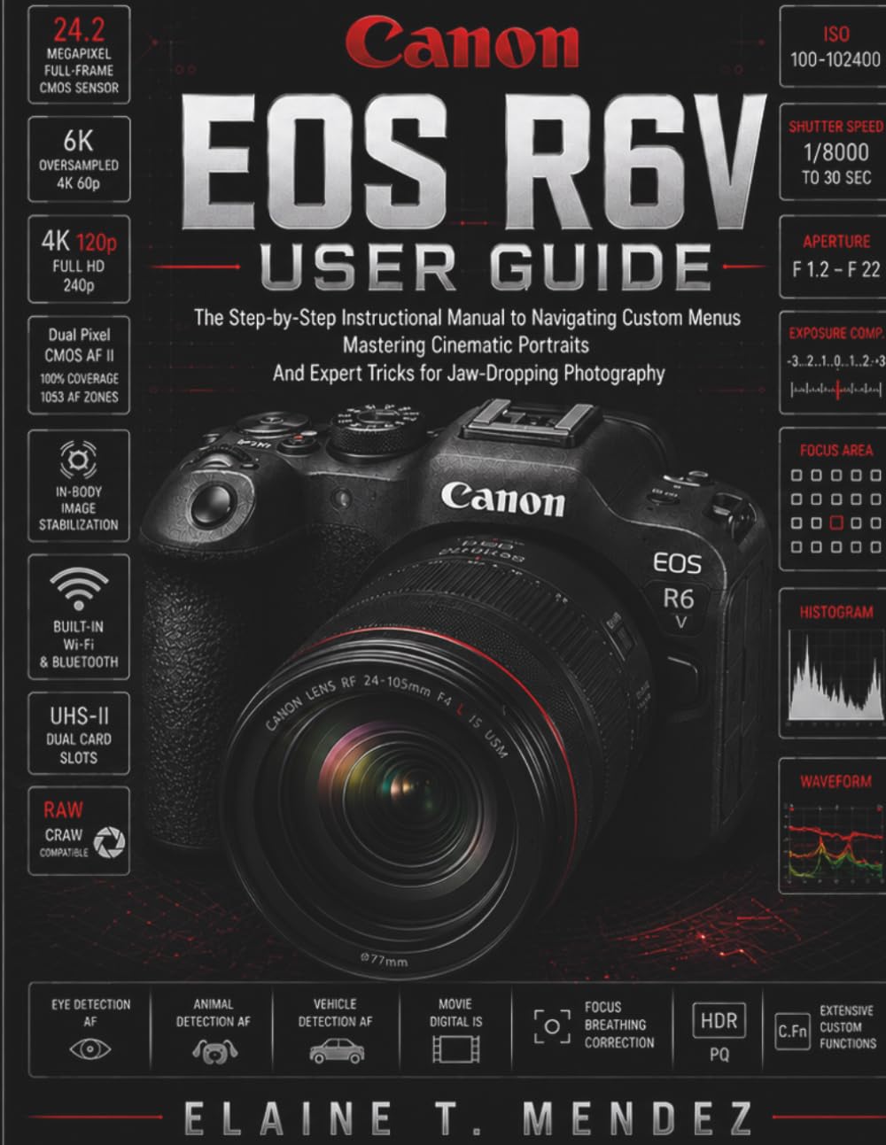 Canon EOS R6 V User Guide: The Step-by-Step Instructional Manual to Navigating Custom Menus, Mastering Cinematic Portraits, and Expert Tricks for Jaw-Dropping Photography