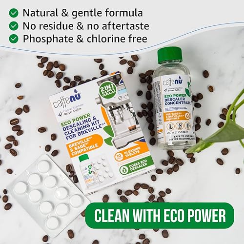 Miniatura 4 de Caffenu Kit de limpieza y descalcificación compatible con máquinas de café espresso Breville