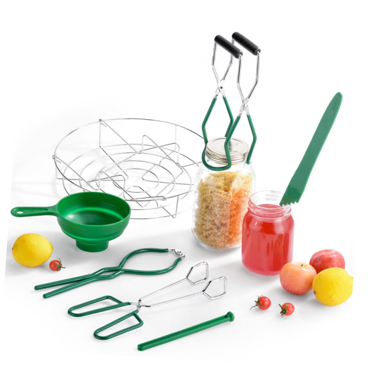 MAGICLULU 7pezzi Pinze Canning Kit Accessori Cucina con Imbuto e Sollevatore Barattoli per Preparazione Marmellate e Conservazione Alimentare Utensili Sicuri e Multifunzionali Regalo per AMA