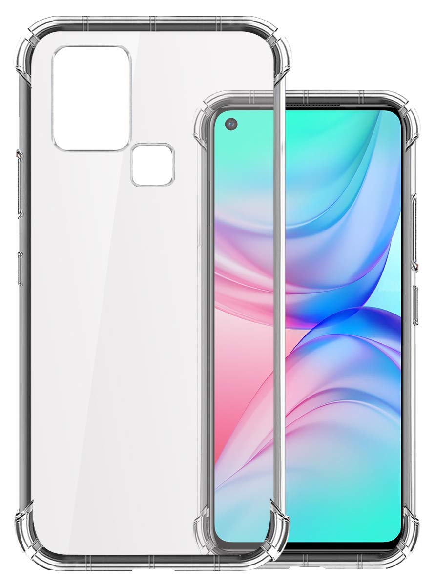 STWG Infinix Hot 10 - Soft Silicone Shockproof Bumper Case Back Cover In Transparent[Air Cushion Technology] For Infinix Hot 10 (B08X484SDR) Amazon Price History, Amazon Price Tracker
