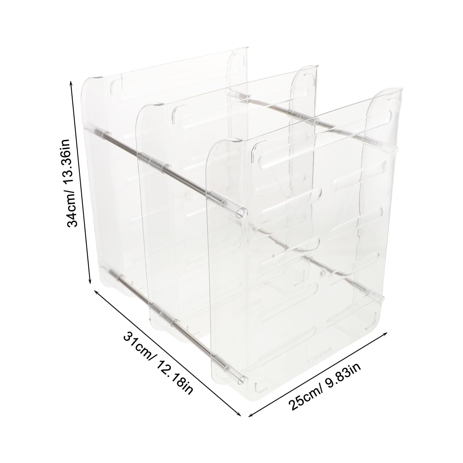 Organizer per Scrivania da Ufficio in Plastica Struttura Robusta a 3 Livelli, Multi-strato Portatile per Documenti e Posta, per Aree di Studio e Lavoro