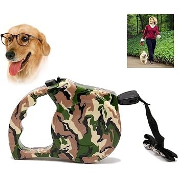 Camo retractable dog leash Clearance