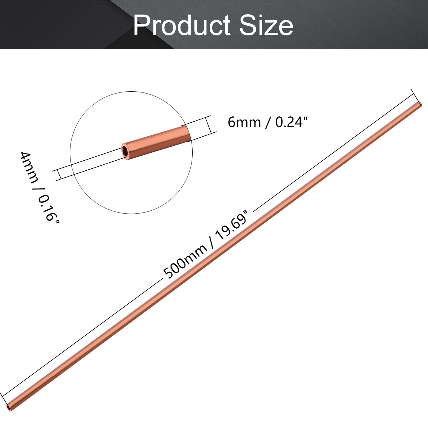 Tubo Rame 7mm X 6mm X 500 Mm - Per Modellismo, Fai Da Te, Elettronica - Foto 11