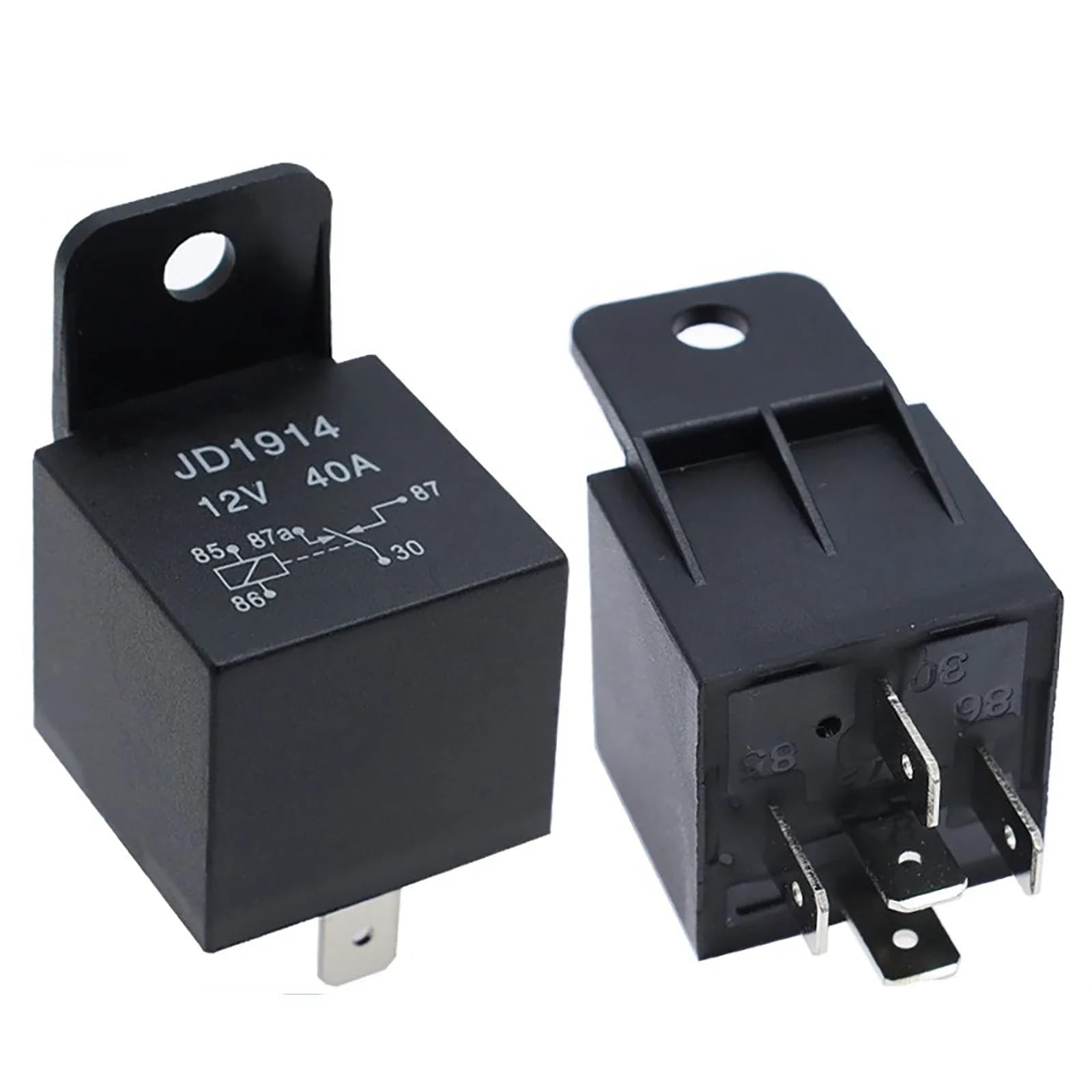 Relés de CC 12 V/24 V, 5 Pines, 40 A, para vehículos, de Larga duración, Normalmente Abiertos, para Aire Acondicionado Ligero (relé de 24 V, 5 Pines)