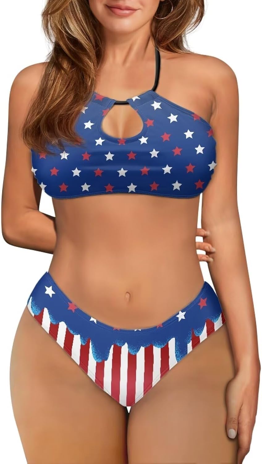 Ystardream Sexy Sporty Bikini Set for Women with High Cut Leg Bottom XS-6XL
