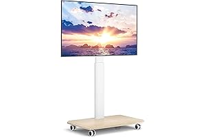 Rfiver Rolling TV Stand for 32 to 70 Inch TVs