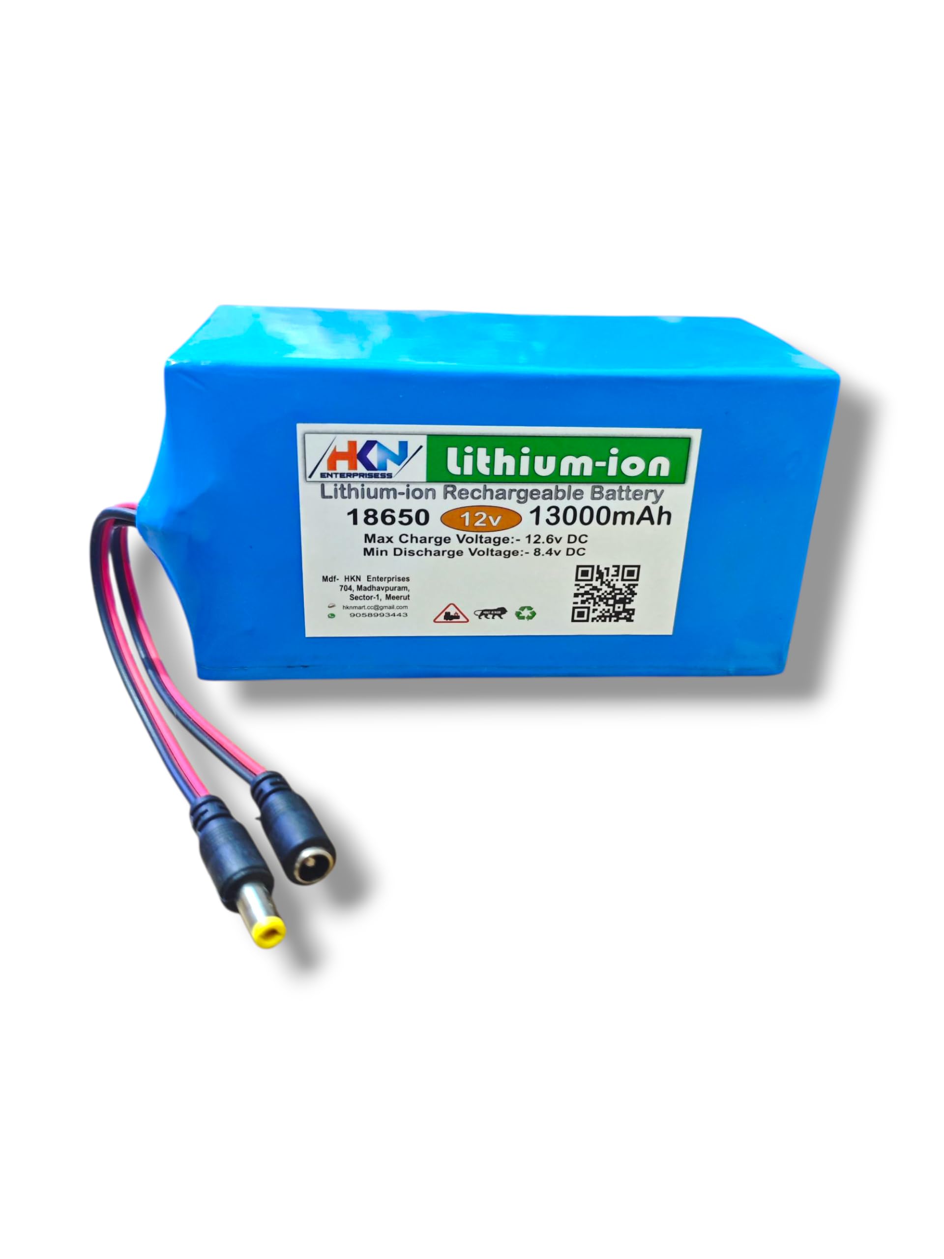 HKN 12V 13Ah Lithium ion Battery with Advanced BMS, Agriculture Spray Pump,Solar Street Light,Toys,Zatka Machine,UPS,Inverter,Camera and Other Industrial Tools (DC Male Female 5MM Jack)-image-37