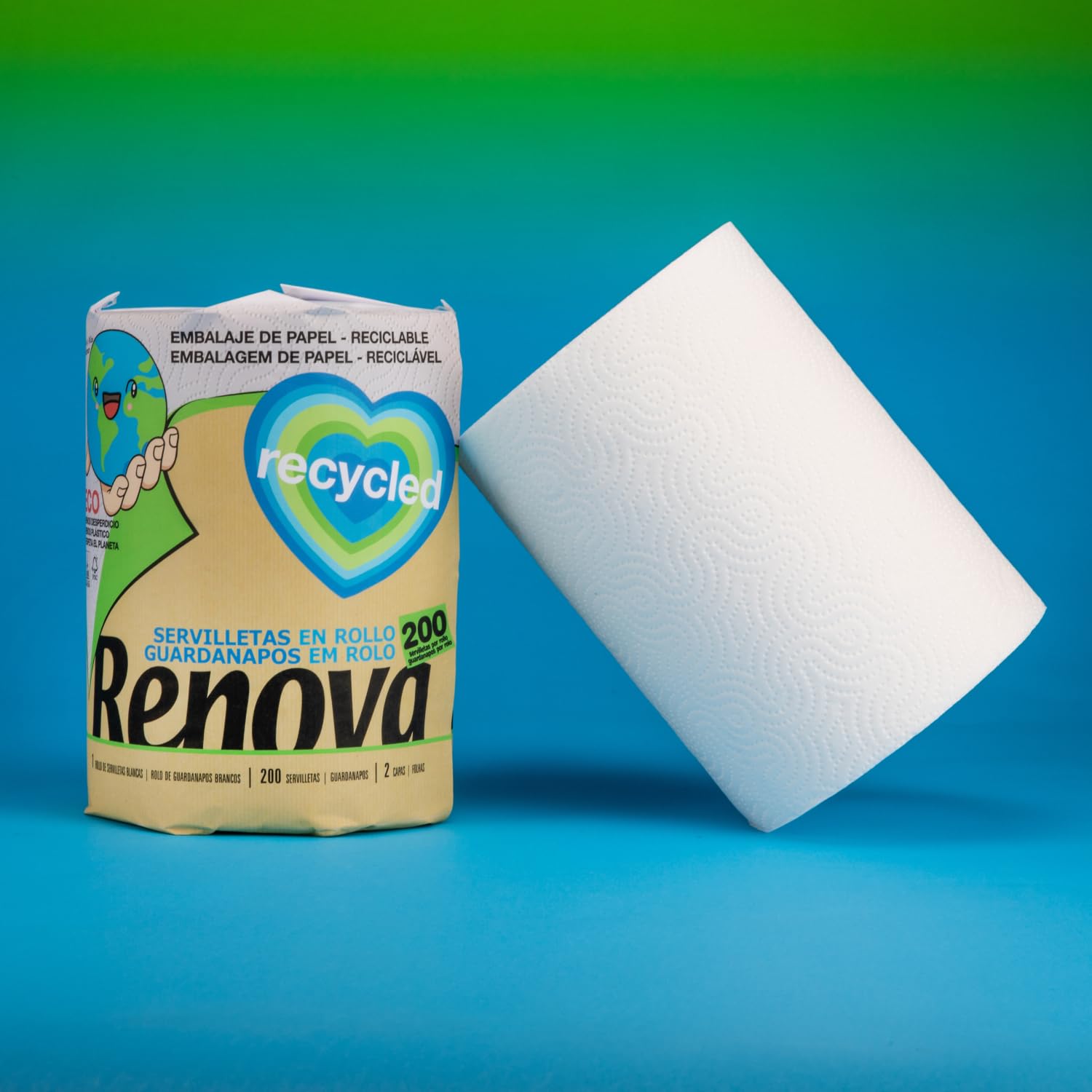 RENOVA Rollo De Cocina Gigaroll Ecológico, 260 g