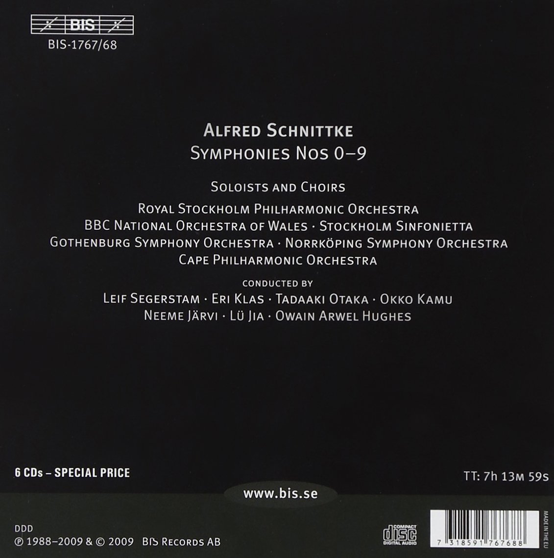 Image secondaire de Alfred Schnittke : Intégrale des 10 Symphonies en 6 CD