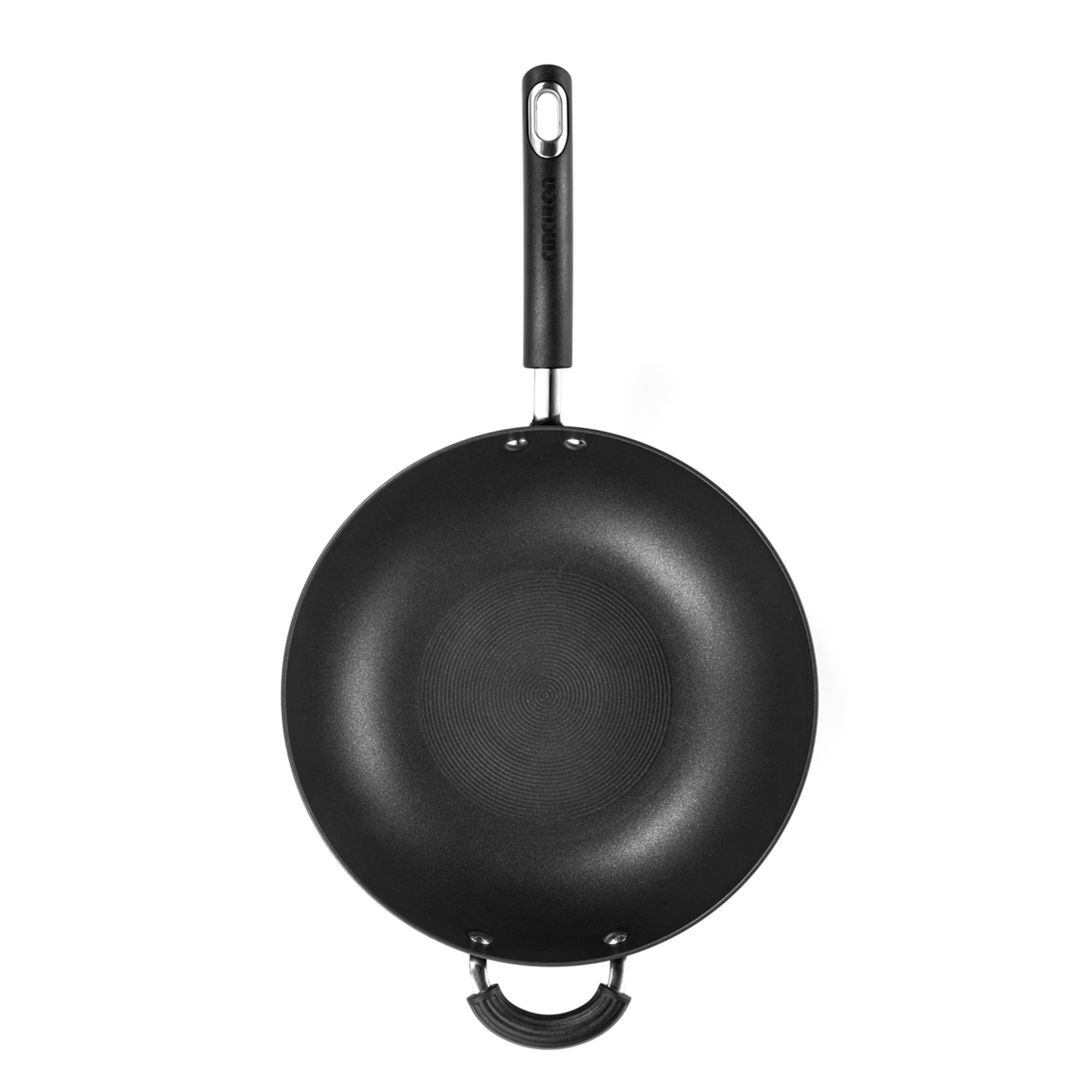 Circulon - Total - Sartén Wok de 30 cm - Antiadherente - Anodizado duro - Inducción - Apto para horno y lavavajillas