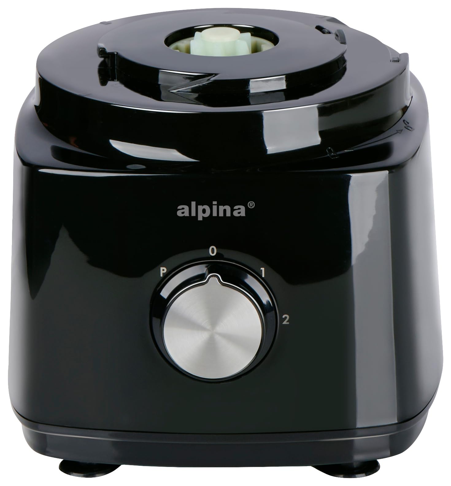 alpina FP413GS robot kuchenny - Blender Smoothie Maker 1,8 l - Procesor żywności z ostrzami tnącymi i tarczami tnącymi - rozdrabniacz elektryczny - 750 W - czarny