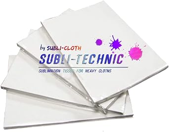 Subli-Technic Cotton Sublimation Dark & Light Cloth Fabric Sheet Pack A4 x 20 Units 21cmx29cm