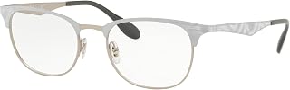RX6346-3023 Eyeglasses MATTE SILVER TOP MATTE WHITE M 50mm