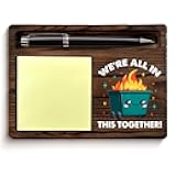 Funny Dumpster Fire Office Desk Decor Funny Gag Gifts for Coworkers Boss Employee Team Dumpster Fire Sticky Note Holder Office Decor