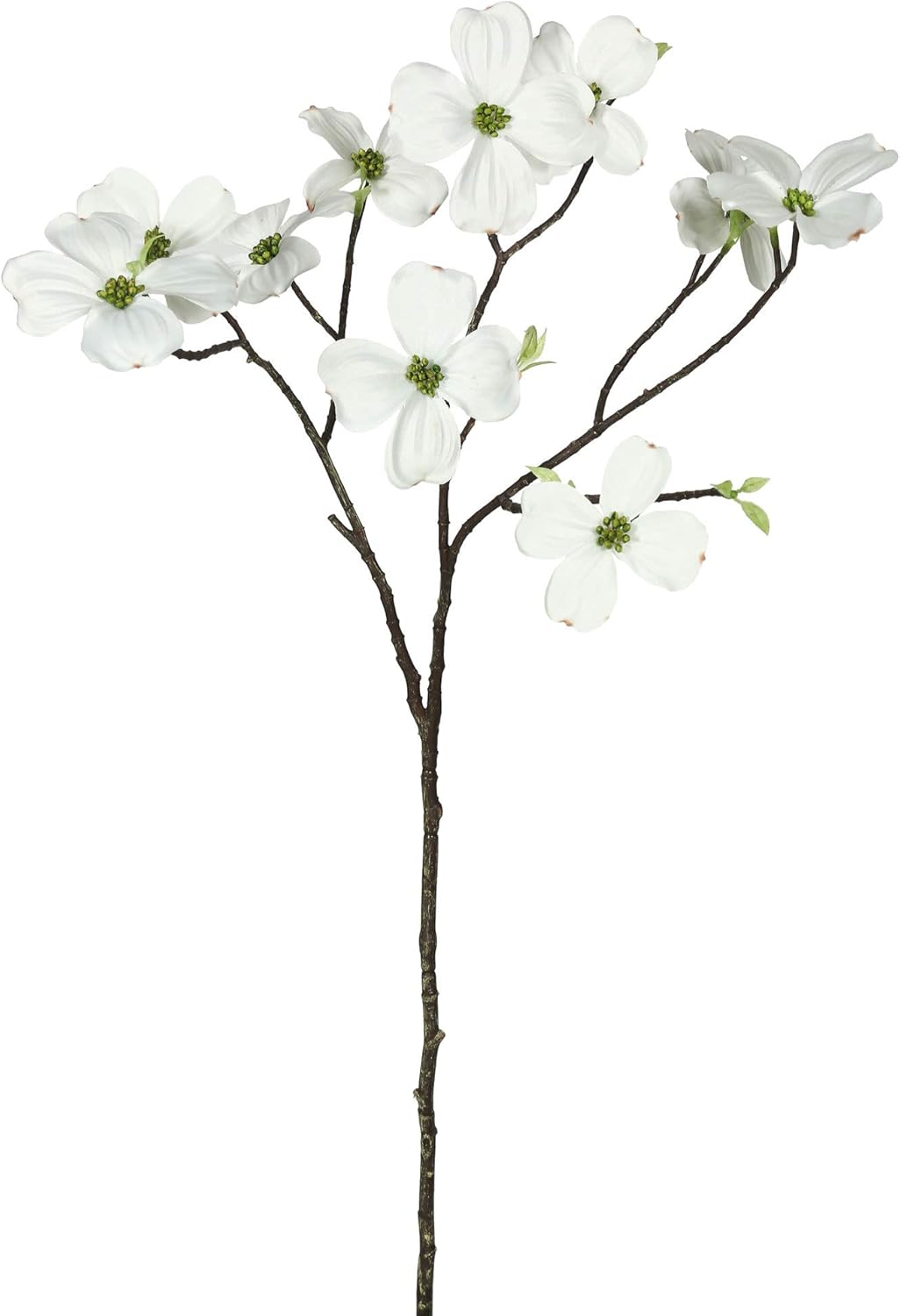 Vickerman 28" Artificial White Dogwood Stem, Set of 3