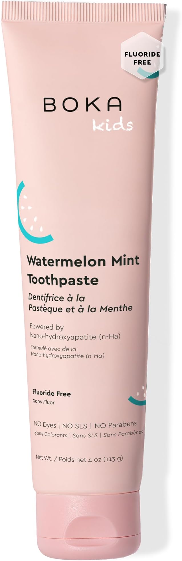 Fluoride Free Toothpaste Nano Hydroxyapatite Toothpaste - Watermelon Mint Flavor, 4 oz 1Pk US Manufactured
