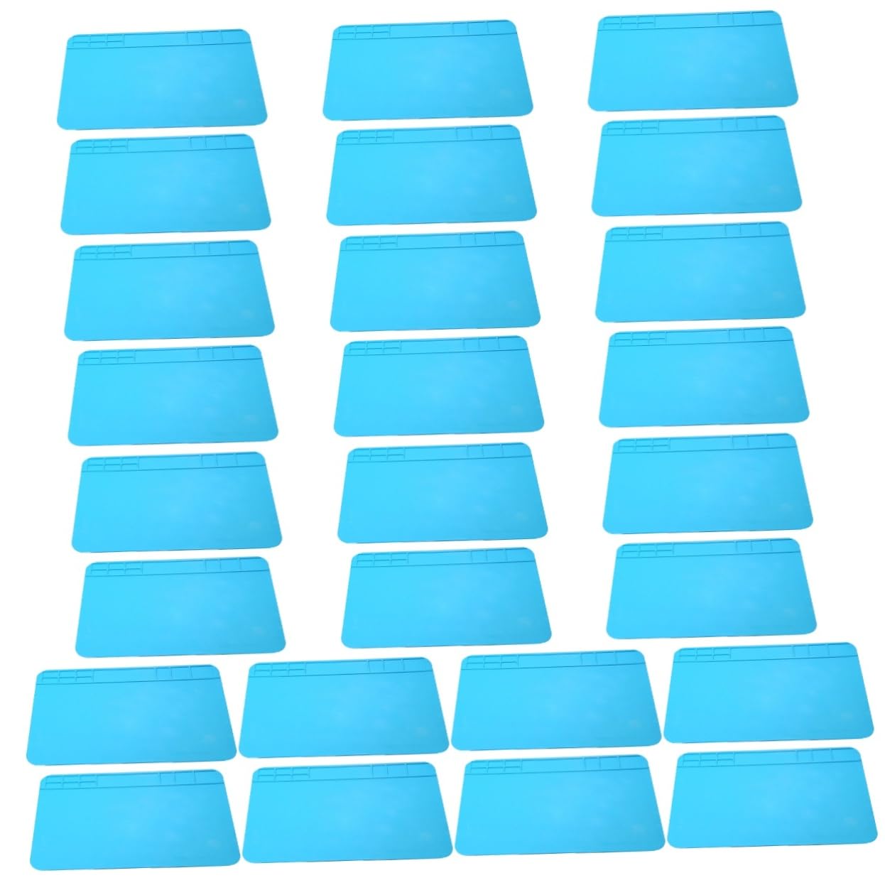 Uonlytech 26piezas Alfombrilla De Mantenimiento Silicona y Aislante Térmico Pad De Trabajo Para Reparaciones De Componentes Pequeños Para Organización De Tornillos y Móviles