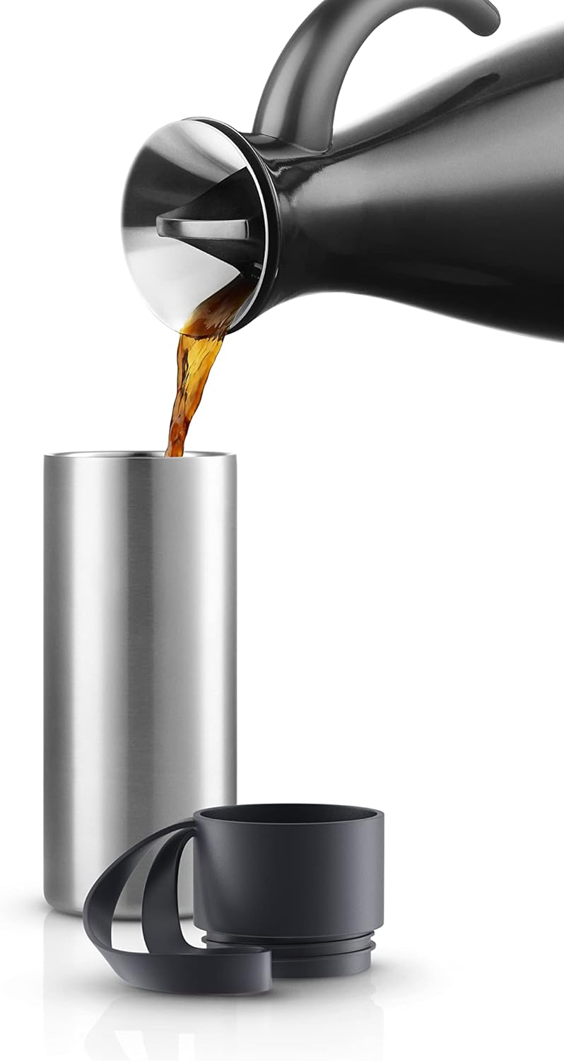 Eva Solo | To Go Cup 12oz | Double walled thermo cup with vacuum | Danish Design & Functionality | Black - Image 4