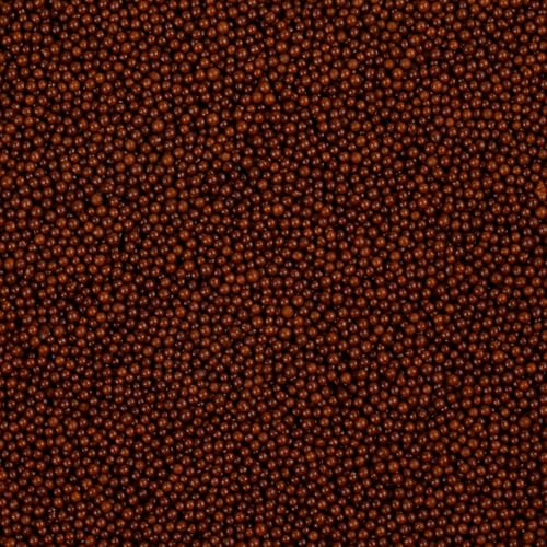 Chocolate Nonpareils Sprinkles - 2mm Edible Mini Pearl Sprinkles for Cake Decorating, Cupcake, Cookie, Baking, Donuts, Ice Cream Toppings, Wedding Party Supplies 130g/4.58oz