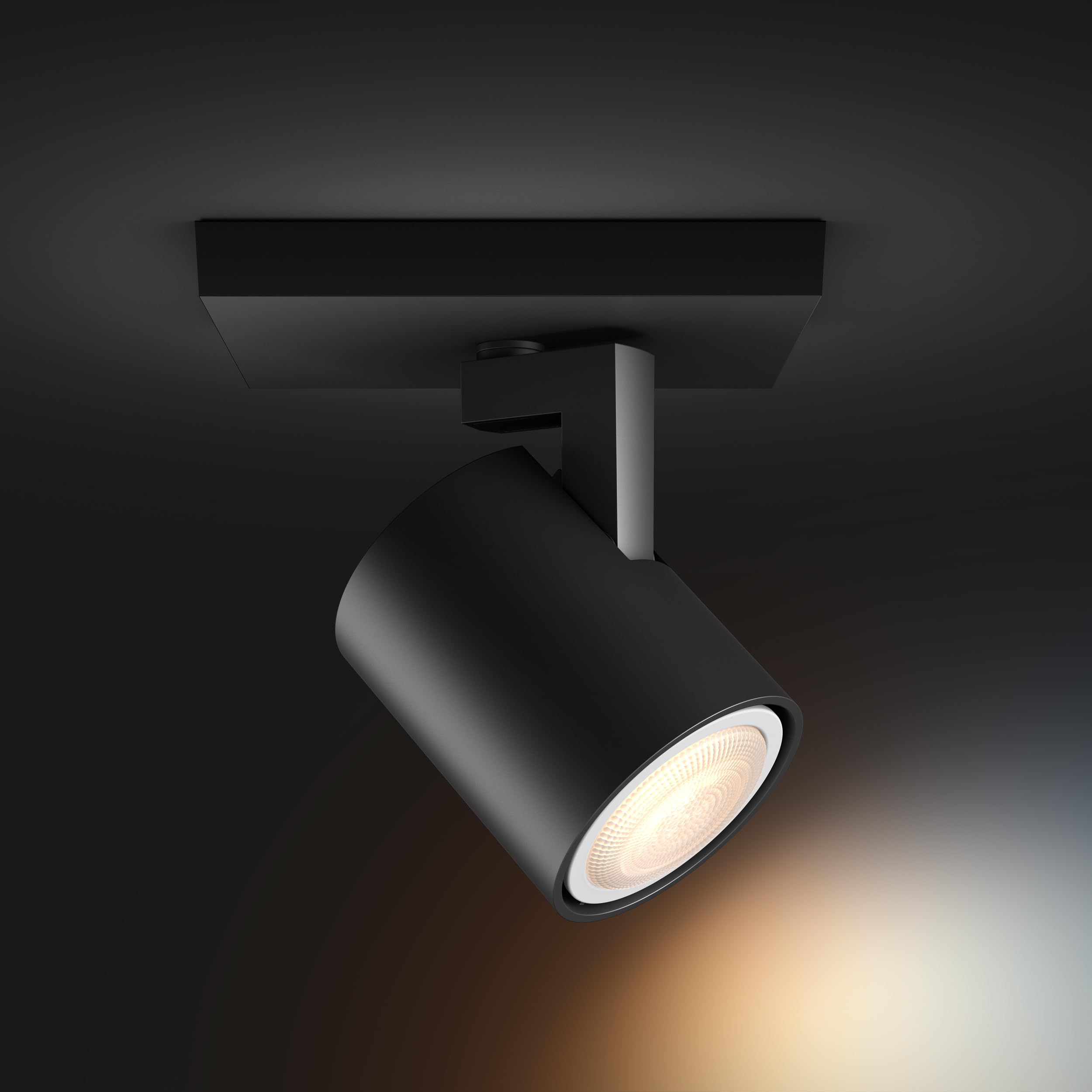 Philips Hue White Ambiance Runner 1er Spot schwarz, dimmbar, GU10 LED Lampe, App-Steuerung, Alexa kompatibel