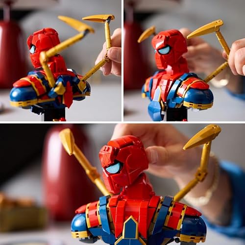 LEGO Marvel 76327 - Busto Iron Man MK4 e 76326 Iron Spider-Man - 5
