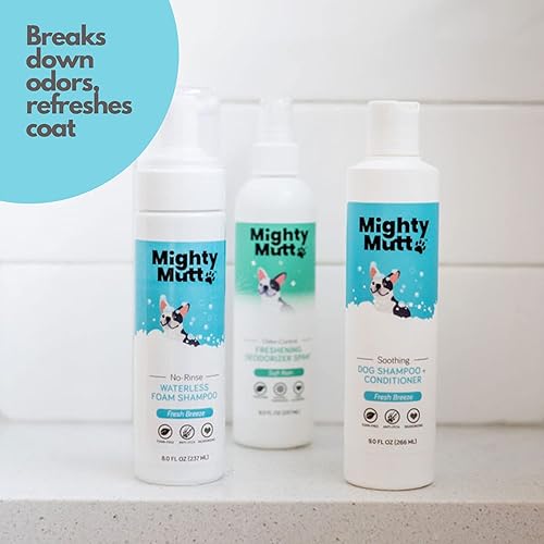 Miniatura 6 de Mighty Mutt Ultimate Freshness - Kit de aseo para perros, incluye champú seco para perros, champú y acondicionador para perros, spray desodorizante