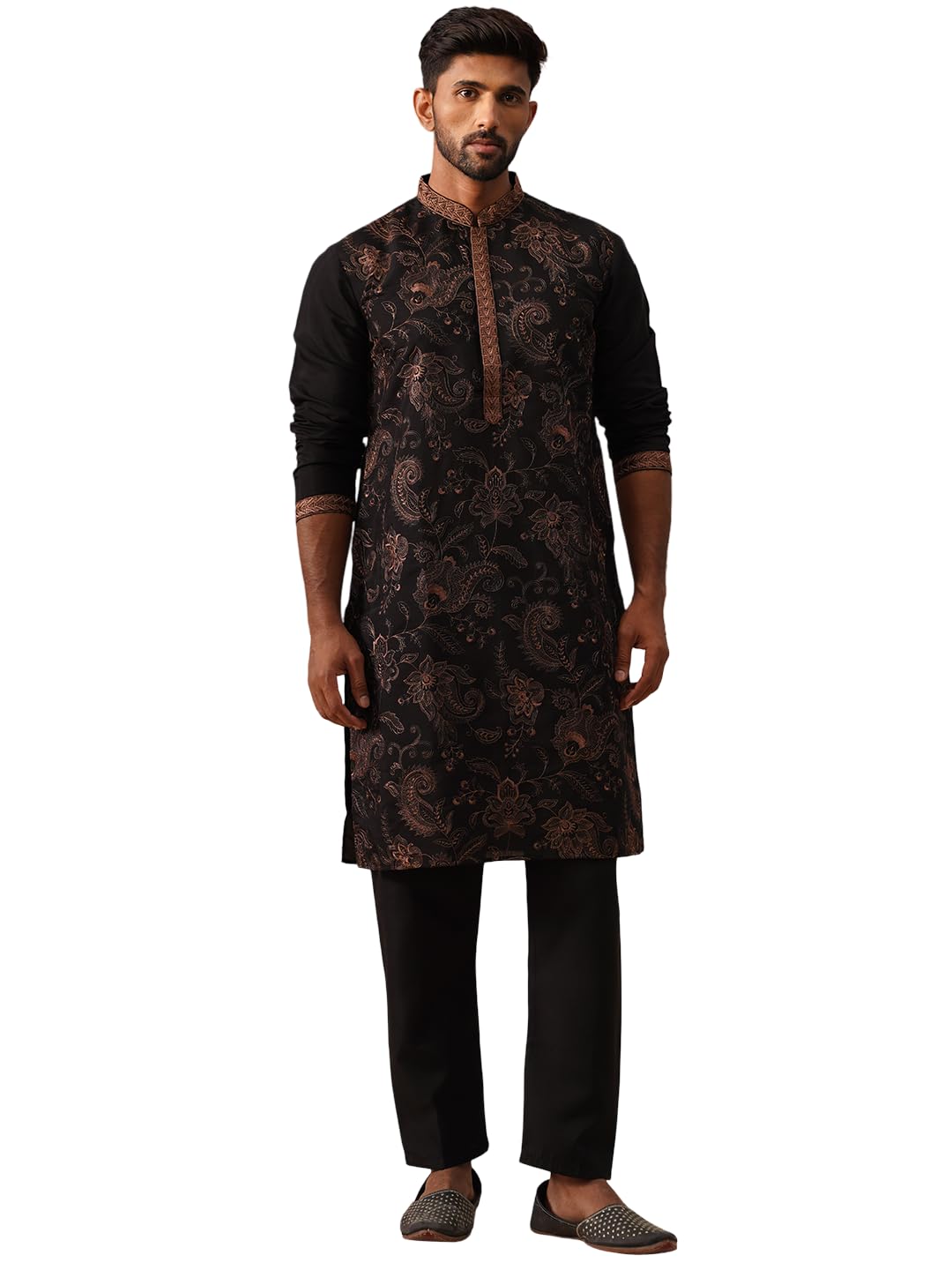 jompers Traditional Embroidered Kurta for Men-picture-37
