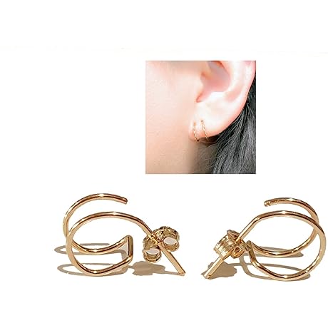 Unforgettable Elegance: Fake Double Hoop Earrings