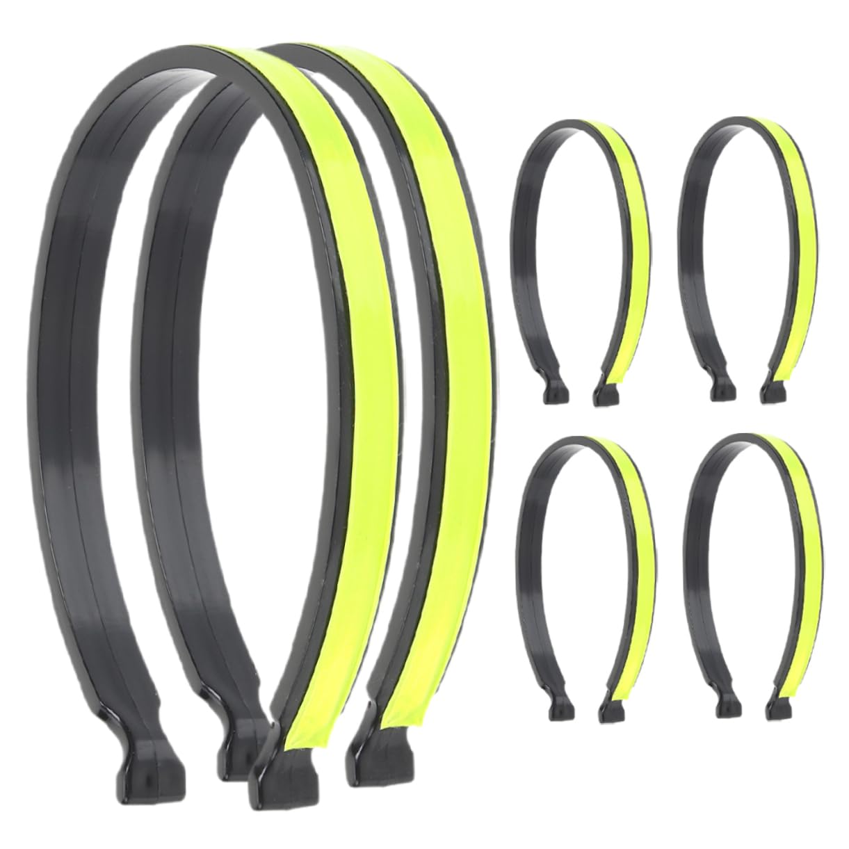 Hemoton 3pairs Reflective Riding Pants Clips Pant Leg Straps for Biking Reflective Bicycles Clip Bicycle Trouser Clips Cycling Trouser Wrap Clip Pant Straps Biking Light Green Plastic