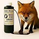 Fox Peak Outdoor Supply Red Fox Urine, 100% Pure Quality (4 oz) Uncut Full Strength Protect Your Garden with Real Predator Urine Easy to Use Squeeze Bottle