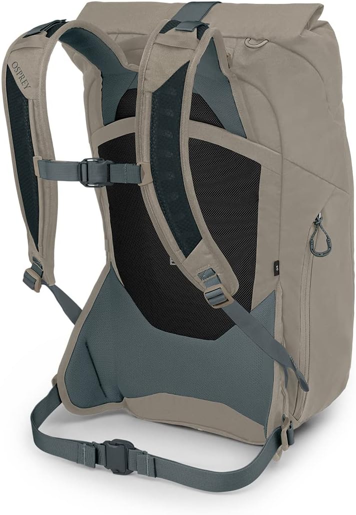 Osprey Metron 22L Roll Top Commuter Backpack, Tan Concrete