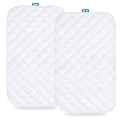 Waterproof Bassinet Mattress Pad Cover Compatible with Baby Delight Beside Me Dreamer Bassinet 2 Pack Ultra Soft Surface