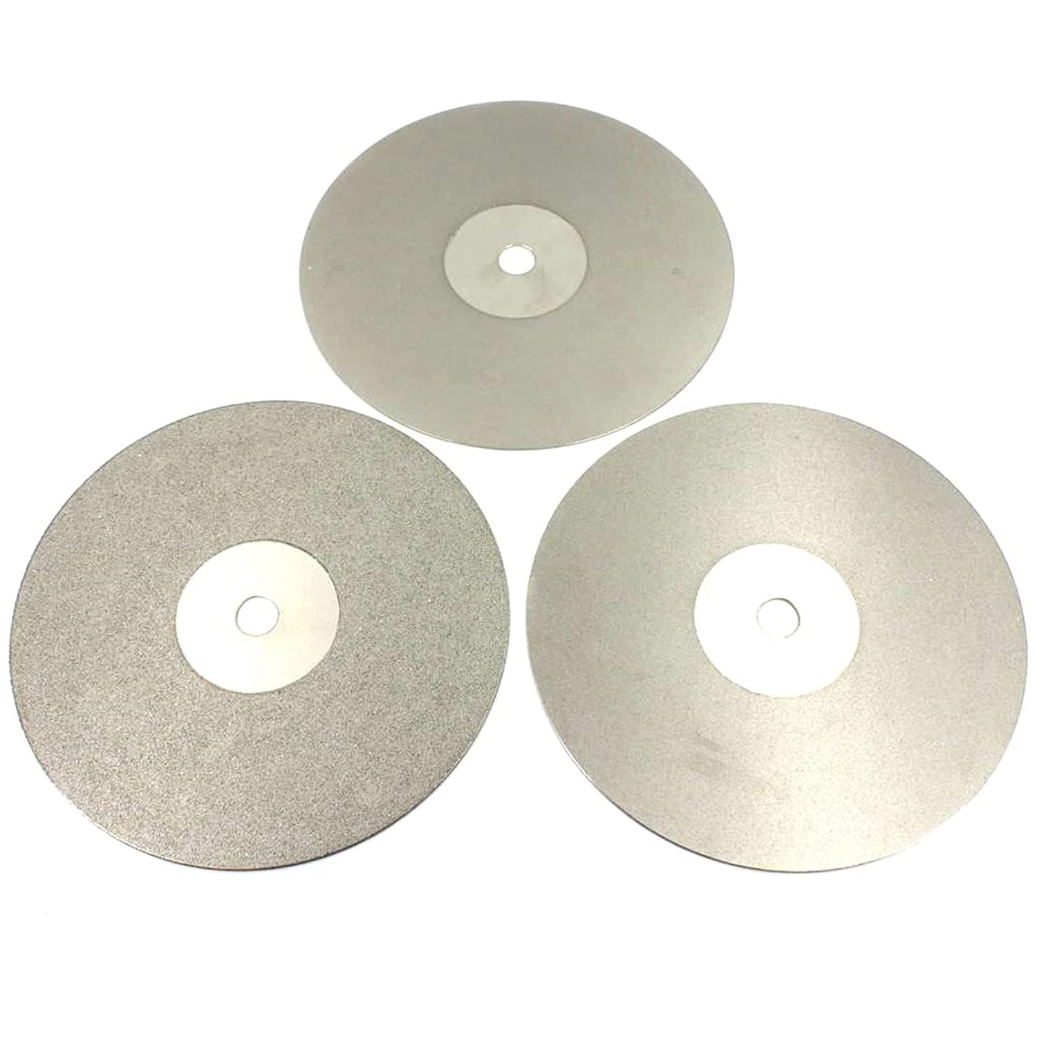 3Pcs 200mm 8 Inch Flat Lap Disc 180 320 600 Grit Diamond Coated Flat Lap Disk Wheel Grinding Sanding Disc Lapping Polishing Disc