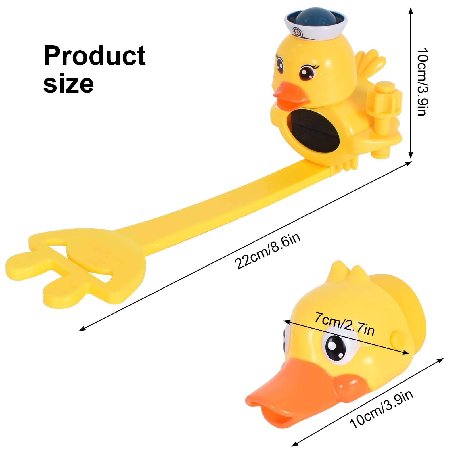 2 Piezas Extensor Grifo Niños Oso,Extensor De Grifo Para Niños Little Yellow Duck,Extensor De Grifo Para Niños Bebés Niños,Extensor Grifo Niños-Para El Baño - Ajustable