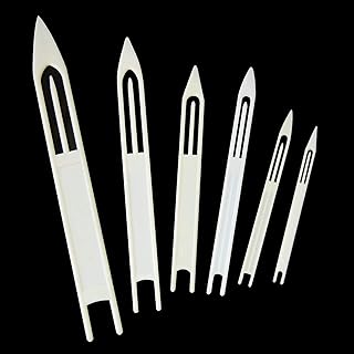 Netting Needle Shuttles Fishing Line Repair Equipment - 7/21pcs White Plastic Net Needle Shuttles Cast Net Repair Kit Net Sewing Needles Fishing Accessory Size 3 4 5 6 7 8 9