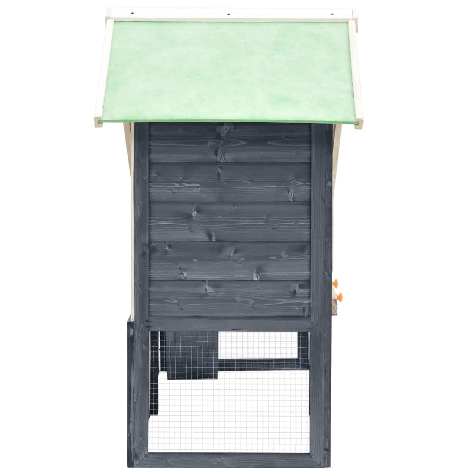 Conejera, XIAOGUANG Jaula Cobaya, Jaulas para Conejos, Jaula Hamster, Casa Conejo, Casita Conejo, Nido Conejo, de Madera Maciza de Abeto Gris y Blanco 140x63x120 cm