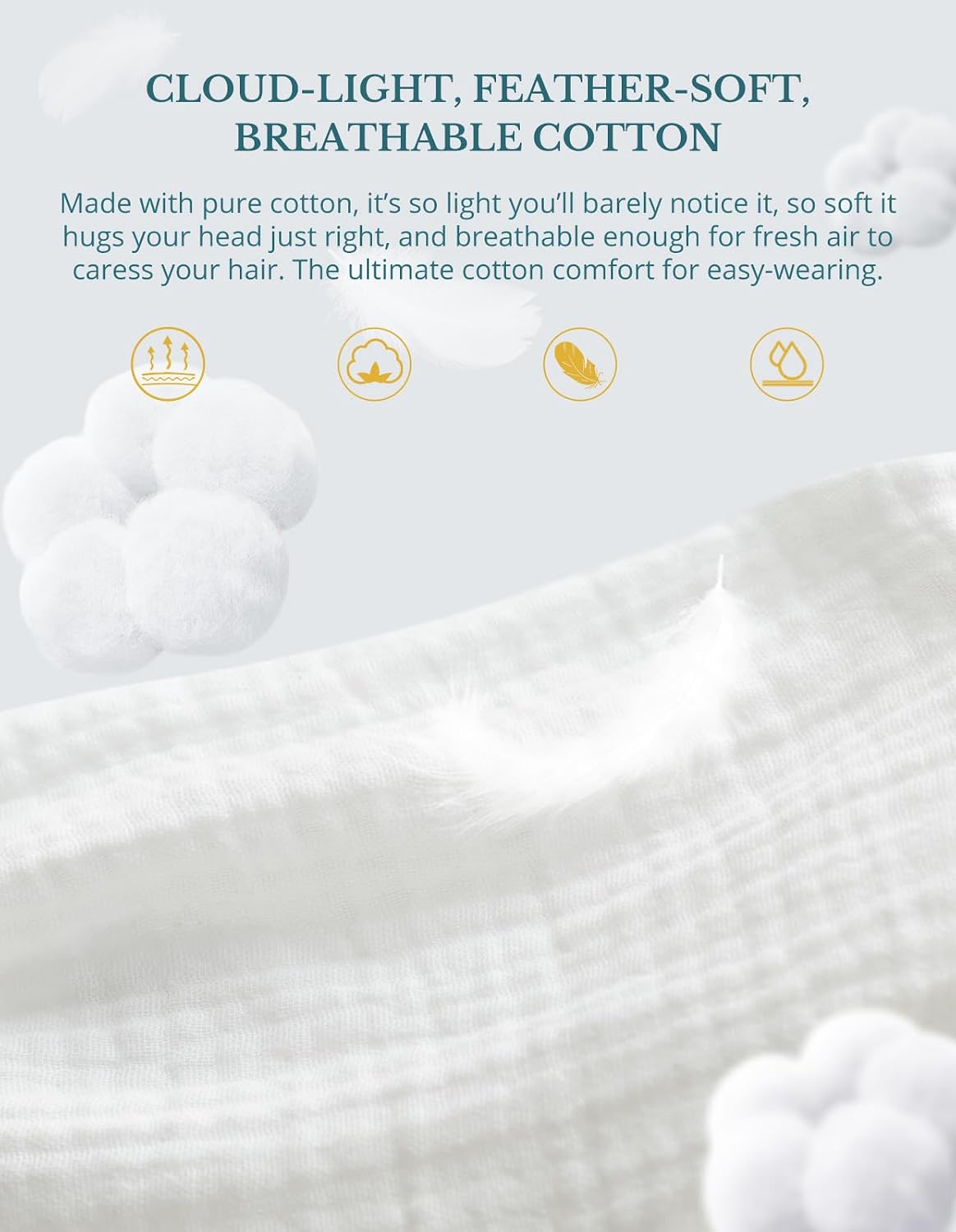Ponytail Scrub Cap for Women – Solid Pure White Surgical Cap with Buttons, Cotton Ponytail Scrub Caps, Adjustable Surgical Hat for Women to Secure Long Hair